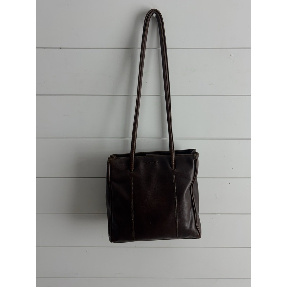 Nine‎ West Women Brown Shoulder  Bag Vintage